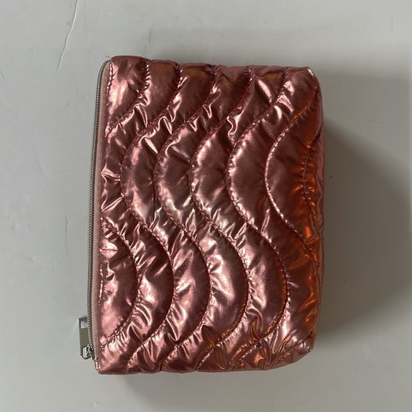 Rose Gold Quilted Cosmetics Pouch - Picture 4 of 4